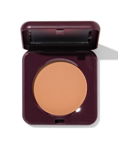 hervulbaar poederdoosje voor mattifying of bronzer poeder donkerrood - 11290408 - HEMA
